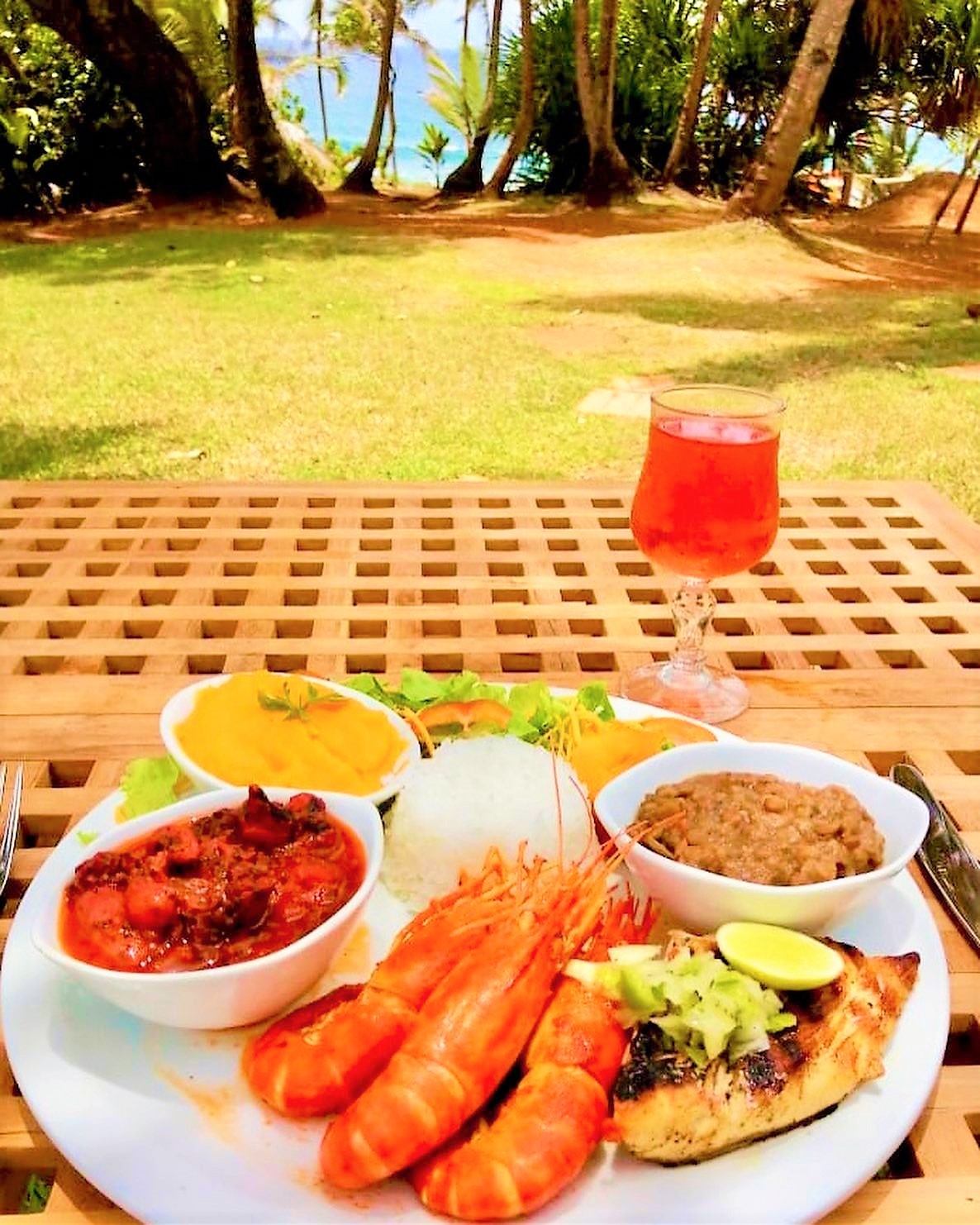 Restaurant martinique le point de vue | Grande assiette