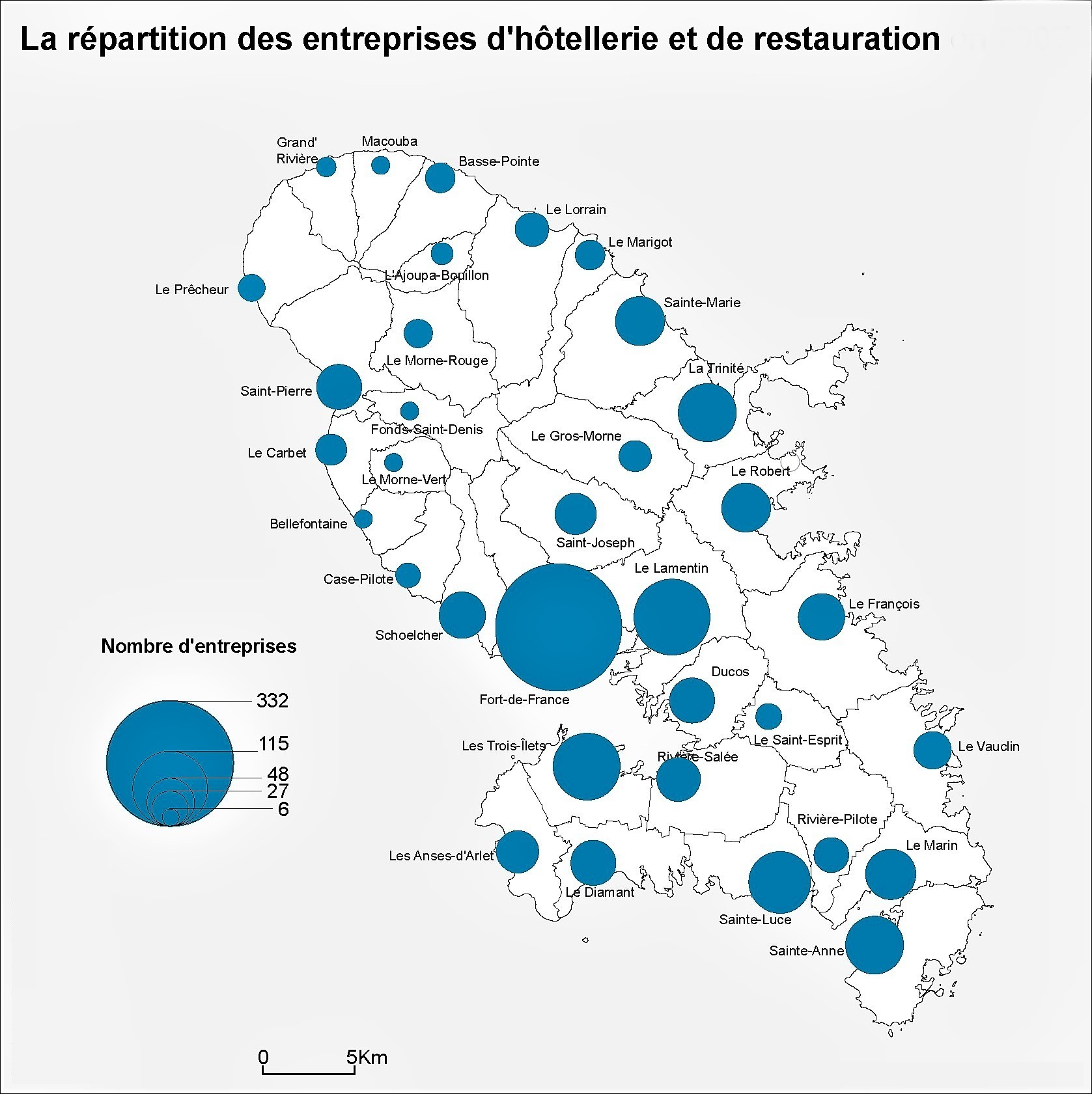 La carte de la martinique