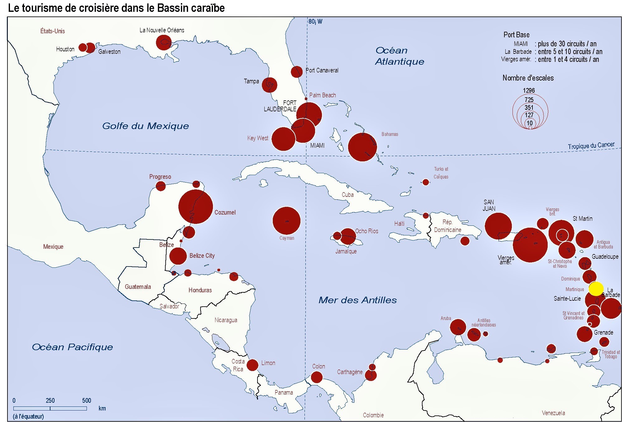 Martinique carte monde