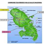 Martinique carte touristique rallye regionale madinina