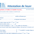 Attestation de loyers caf