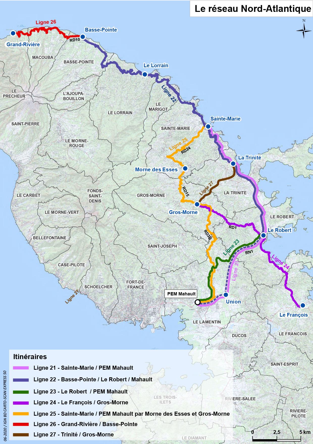 martinique transport ligne 27